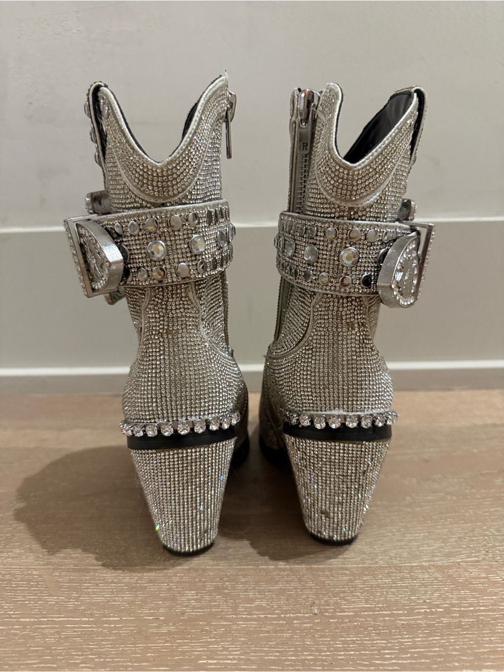 Club Exx rhinestone sheriff shine boots size 7 - Picture 3 of 7